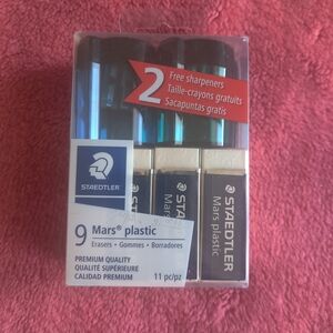 Staedtler Mars Plastic Erasers - Blue and White